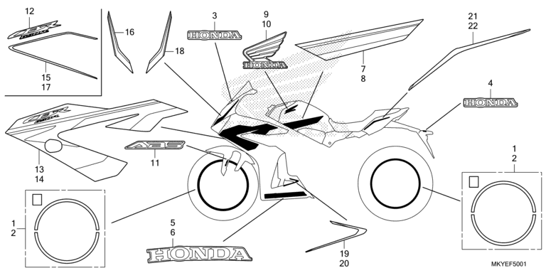 DECAL (CBR650RA/CBR650RAC)