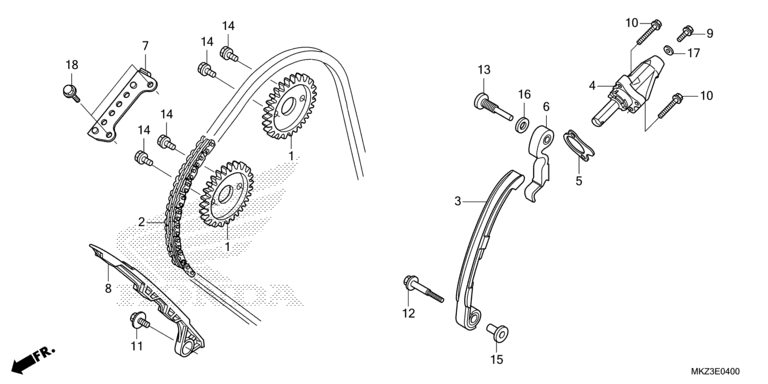 CAM CHAIN/TENSIONER