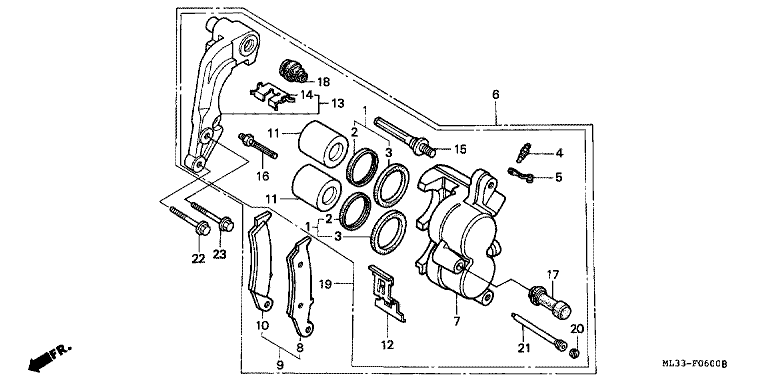 FRONT BRAKE CALIPER