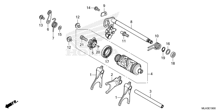 GEARSHIFT DRUM (CMX1100A/A2)