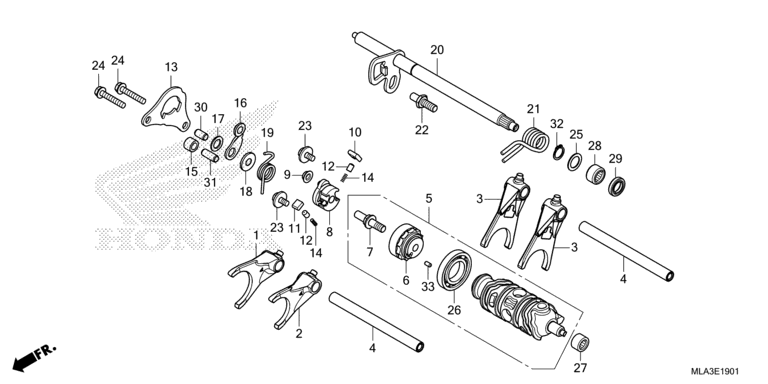GEARSHIFT DRUM (CMX1100D/D2)
