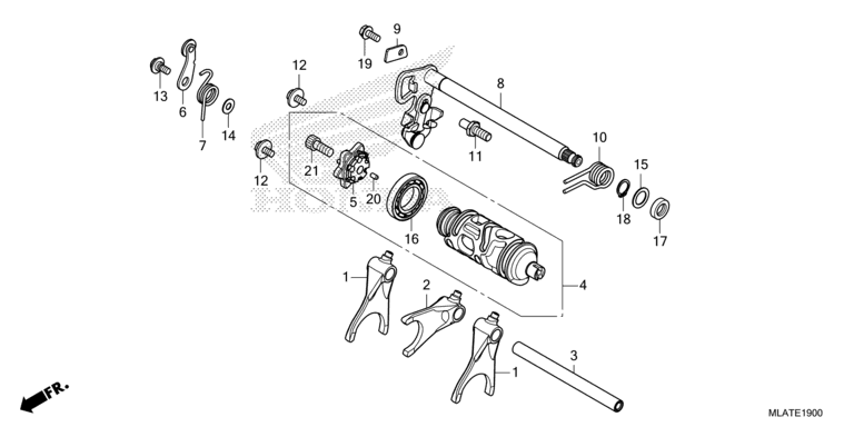 GEARSHIFT DRUM (CMX1100A/A2)