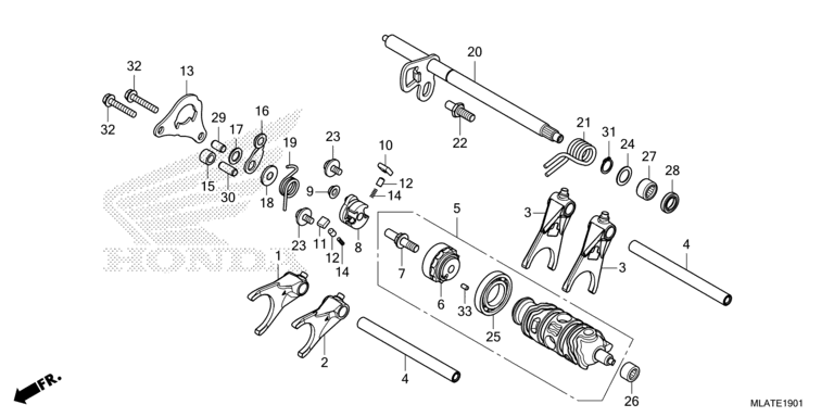 GEARSHIFT DRUM (CMX1100D/D2/D3)