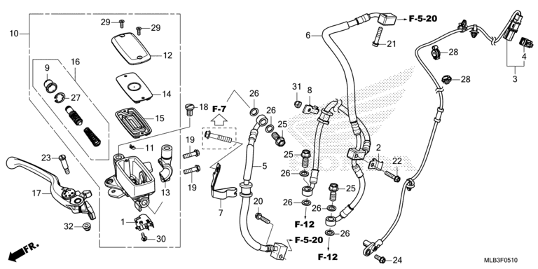 FRONT BRAKE MASTER CYLINDER