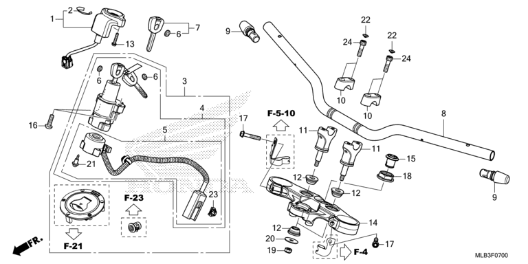 HANDLE BAR/TOP BRIDGE