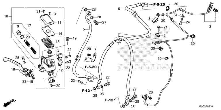 FRONT BRAKE MASTER CYLINDER