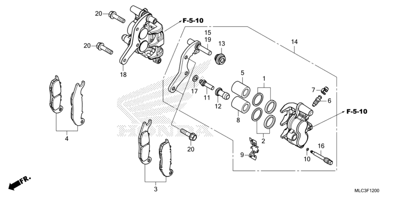 FRONT BRAKE CALIPER