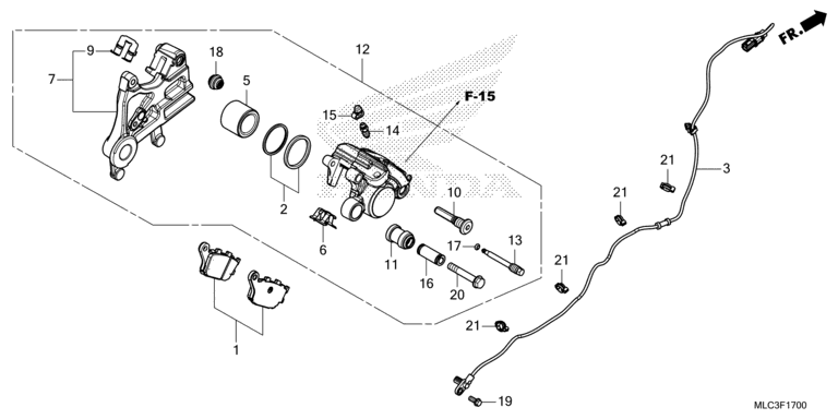 REAR BRAKE CALIPER