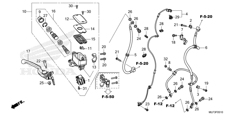 FRONT BRAKE MASTER CYLINDER