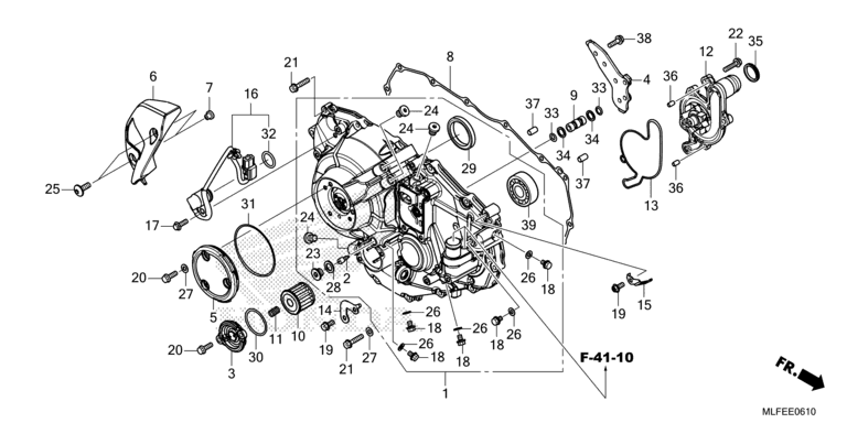 RIGHT CRANKCASE COVER (NT1100D/DE)