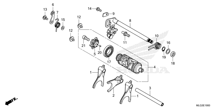 GEARSHIFT DRUM (CRF1100A/A2/A4/AL/AL2/AL4)