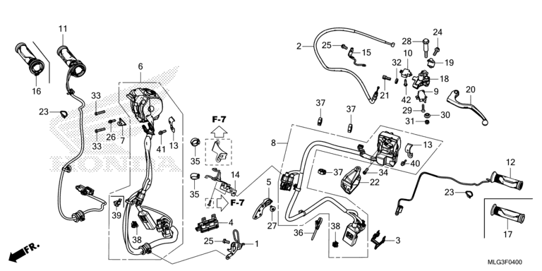 HANDLE LEVER/SWITCH/CABLE (MT)