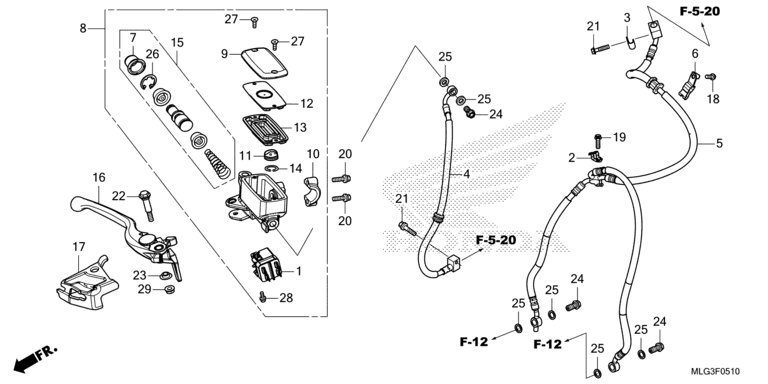 FRONT BRAKE MASTER CYLINDER
