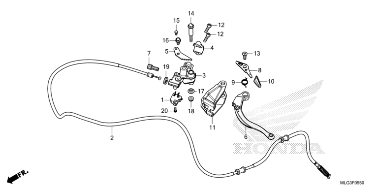 PARKING BRAKE LEVER