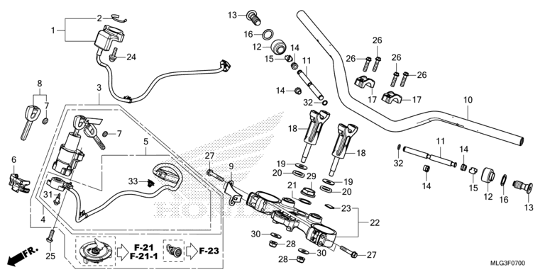 HANDLE BAR/TOP BRIDGE