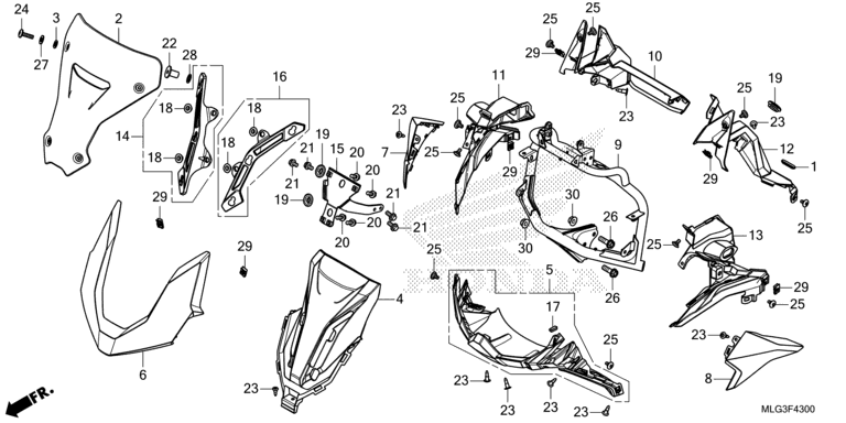 FRONT COVER (CRF1100A/AL/D/DL)