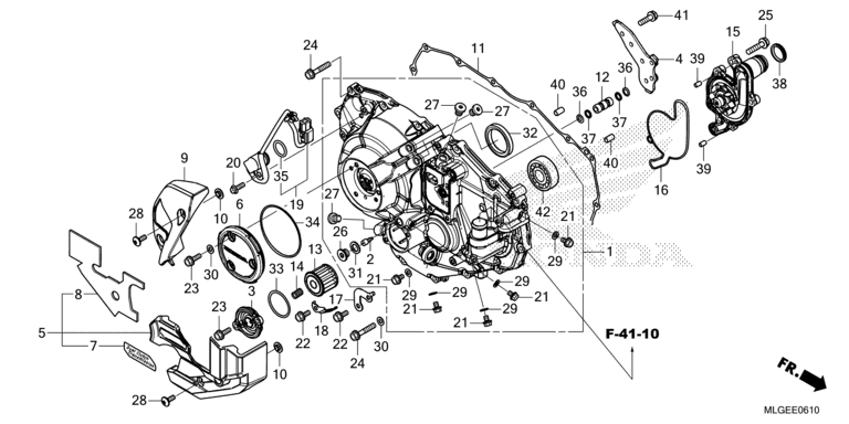 RIGHT CRANKCASE COVER (CRF1100D/D2/D4/DL2/DL4)