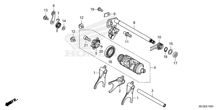 GEARSHIFT DRUM (CRF1100A/A2/A4/AL/AL2)