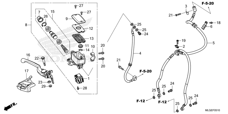 FRONT BRAKE MASTER CYLINDER