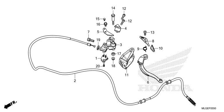 PARKING BRAKE LEVER