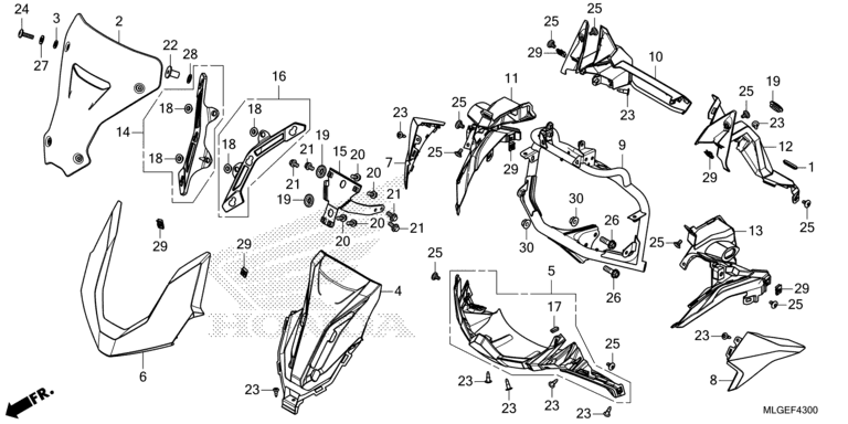 FRONT COVER (CRF1100A/AL/D/DL)