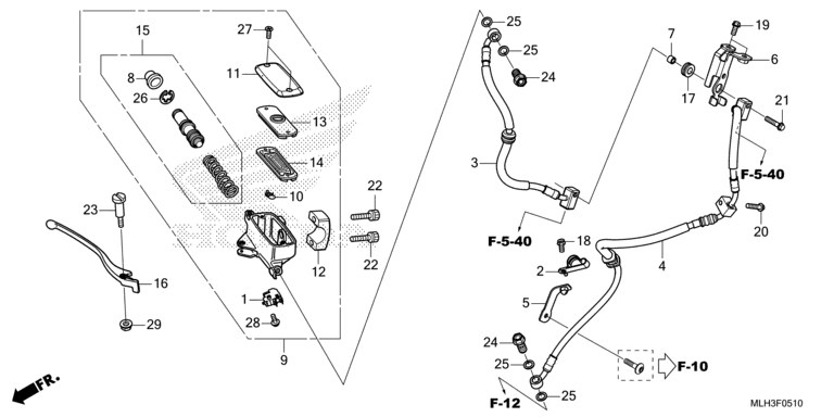 FRONT BRAKE MASTER CYLINDER