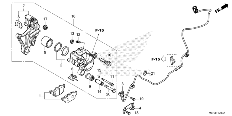 REAR BRAKE CALIPER