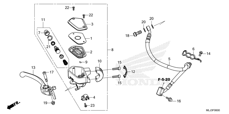 FRONT BRAKE MASTER CYLINDER