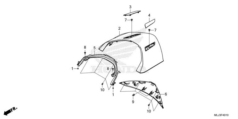 REAR CENTER TOP COVER