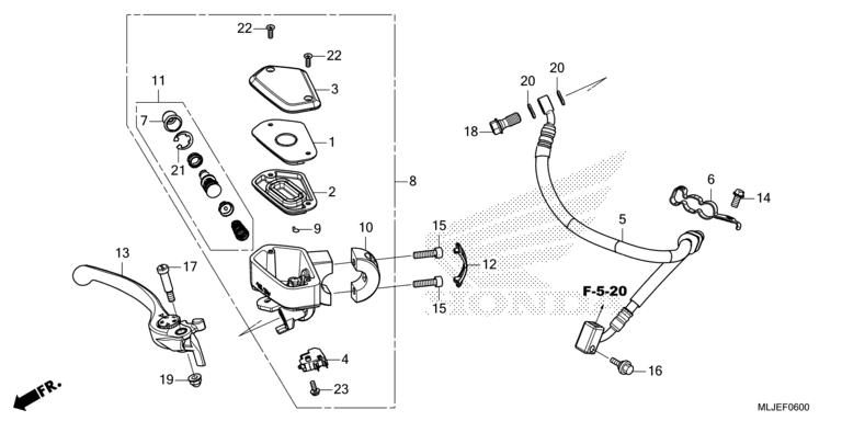 FRONT BRAKE MASTER CYLINDER