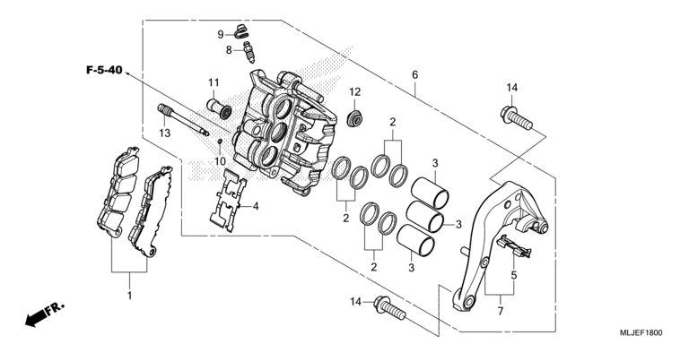 REAR BRAKE CALIPER