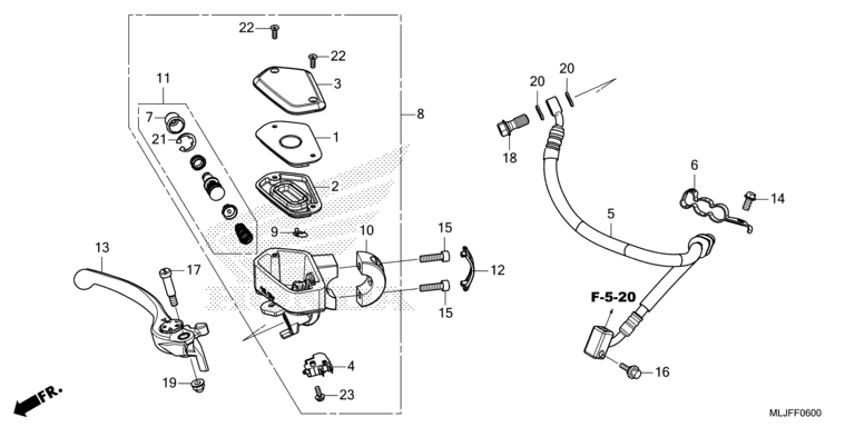 FRONT BRAKE MASTER CYLINDER