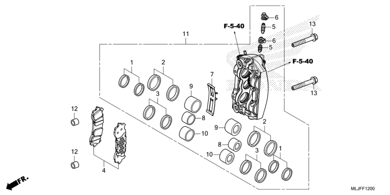 RIGHT FRONT BRAKE CALIPER