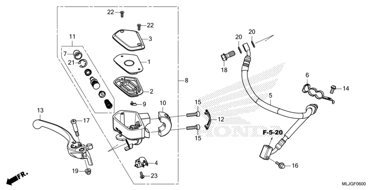 FRONT BRAKE MASTER CYLINDER