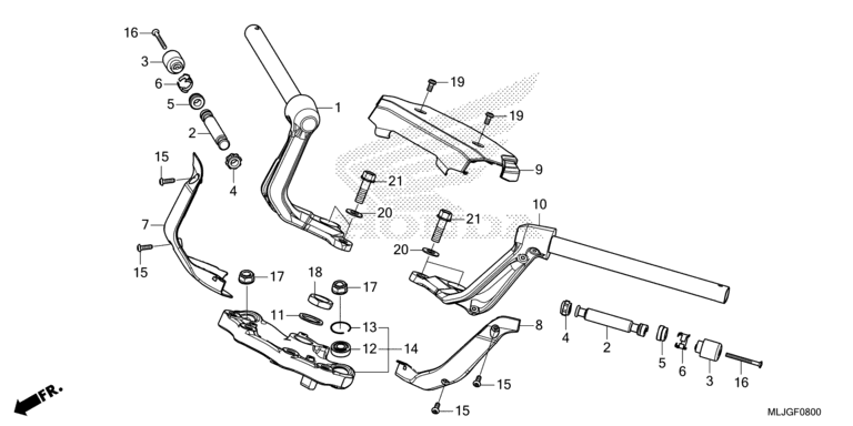 HANDLE PIPE/TOP BRIDGE