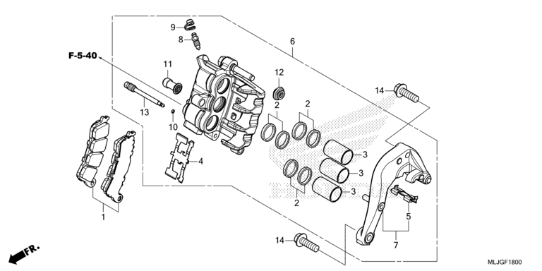 REAR BRAKE CALIPER