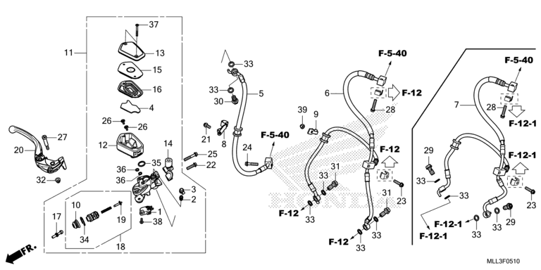 FRONT BRAKE MASTER CYLINDER