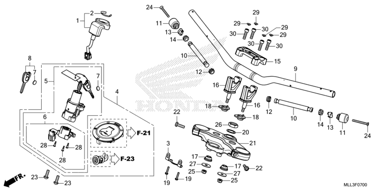 HANDLE PIPE/TOP BRIDGE