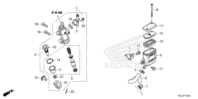 REAR BRAKE MASTER CYLINDER