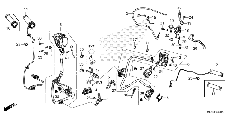 HANDLE LEVER/SWITCH/CABLE (MT)