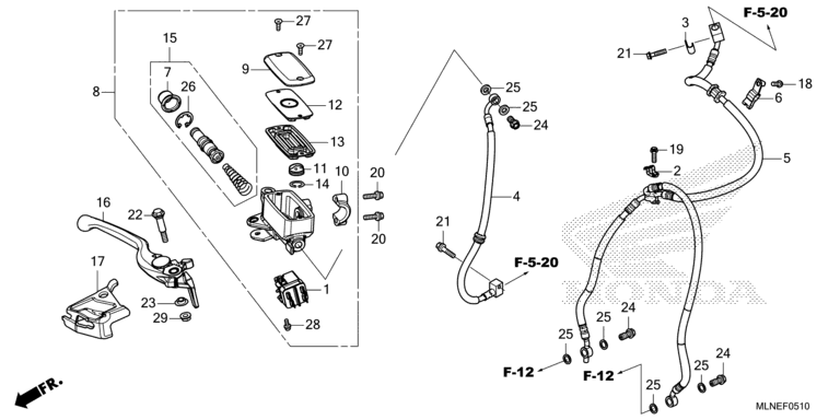 FRONT BRAKE MASTER CYLINDER