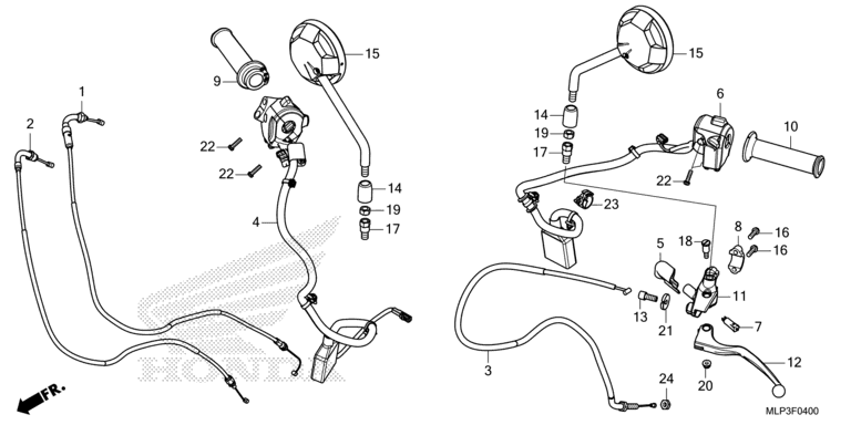HANDLE LEVER/SWITCH/CABLE/MIRROR