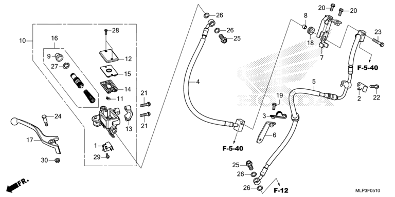 FRONT BRAKE MASTER CYLINDER