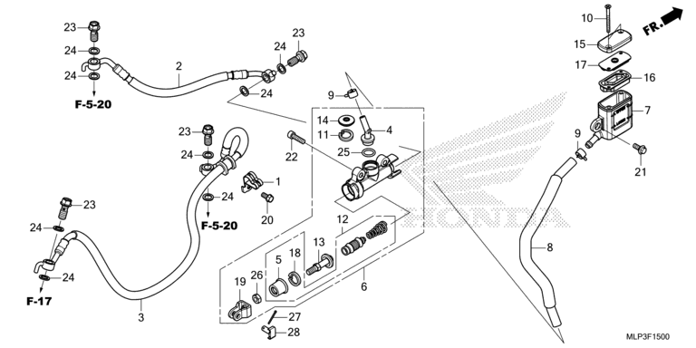 REAR BRAKE MASTER CYLINDER