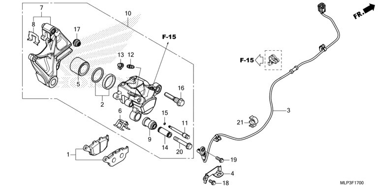 REAR BRAKE CALIPER