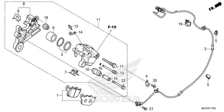 REAR BRAKE CALIPER