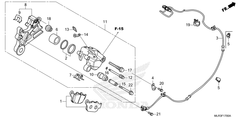 REAR BRAKE CALIPER