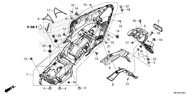 REAR FENDER (2)