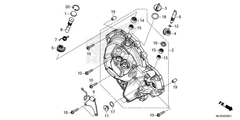RIGHT CRANKCASE COVER (E-CLUTCH)