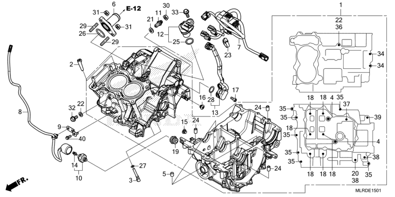 CRANKCASE (CB500XAC)
